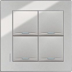 BTicino, Axolute Eteris, Цвет: Алюминий