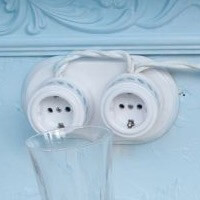 Розетки Лизетта Декор, Керамика,  Цвет: D 7/3