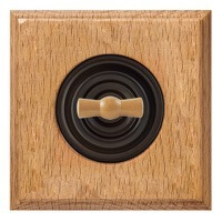 Bironi, серия Шедель, Цвет рамки: Натурель, Цвет накладки: Коричневый, Цвет ручки: Натурель