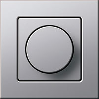 Диммер, Gira E22, Цвет: Алюминий