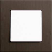 GIRA, Esprit, Цвет: Коричневый алюминий / Белый матовый