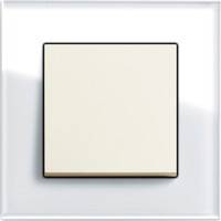 GIRA, Esprit, Цвет: Белое стекло / Кремовый глянцевый