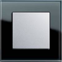 GIRA, Esprit, Цвет: Черное стекло / Алюминий