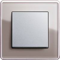 GIRA, Esprit, Цвет: Дымчатое стекло Glass C / Алюминий