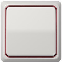 JUNG, CD plus, Цвет: Светло-серый / Красный металлик