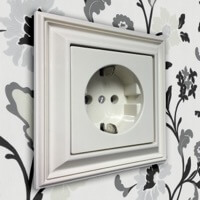 Розетка с заземлением ECO profi design JUNG, Цвет: Белый