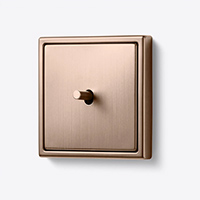 JUNG, LS 1912, тумблер в форме цилиндра, Цвет: Матовая бронза