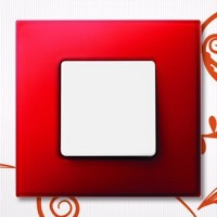 Выключатель Simon 27 neos, Цвет: Рубиновый