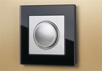 Рамка Werkel Favorit с диммером, цвет: Черный/Серебряный