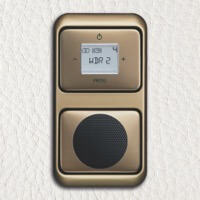 Радио и динамик ABB, Alpha nea, Цвет: Бронза