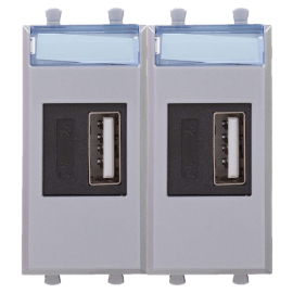 Зарядное устройство USB type-A, 2,1А
Avanti,  USB type-A 5V,  двойная,   цвет - закаленная сталь,  пластмасса,  4404542DKC,  DKC_4404542,  DKC
 - PULSAL.RU