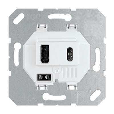 Механизм зарядки USB Type A+C, 32 Вт
Универсальные устройства и механизмы,  USB type-C 5V,  USB type-A 5V,  двойная,   цвет - белый,  пластмасса,  DUSB3100WCF,  Donel
 - PULSAL.RU Механизм зарядки USB Type A+C, 32 Вт
Универсальные устройства и механизмы,  USB type-C 5V,  USB type-A 5V,  двойная,   цвет - белый,  пластмасса,  DUSB3100WCF,  Donel
 - PULSAL.RU