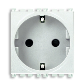 Розетка
Arke,  со шторками,  с заземлением,  одинарная,  винтовые клеммы,   цвет - белый,  пластмасса,  19208.B VIM,  19208.B,  Vimar
 - PULSAL.RU