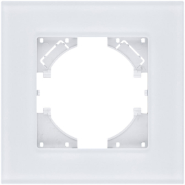 Рамка матовая MG
Reflex,  1 пост,   цвет - белое стекло,  горизонтальная,  стекло,  RM1WH,  Kollinger
 - PULSAL.RU