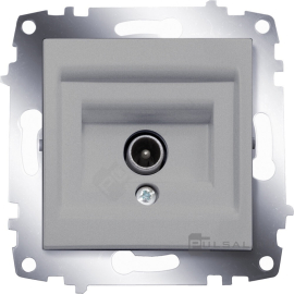 Розетка одиночная
Cosmo,  телевизионная (TV),  одинарная,   цвет - алюминий,  пластмасса,  619-011000-274,  619-011000-274,  ABB
 - PULSAL.RU