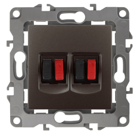 Розетка акустическая
Эра 12,  2 пары,   цвет - бронза,  пластмасса,  Б0027468,  12-3112-13,  ЭРА
 - PULSAL.RU