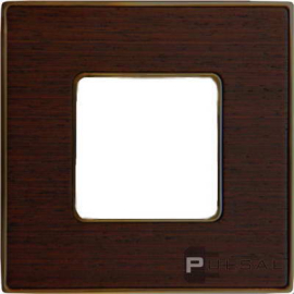 Рамка
Vintage Wood,  1 пост,   цвет - золото блестящее (bright gold), венге,  вертикальная,  горизонтальная,  дерево,  металл,  FD01311WOB,  FEDE
 - PULSAL.RU