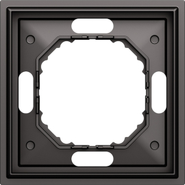 Рамка Podium 
S08,  1 пост,   цвет - титан матовый,  вертикальная,  горизонтальная,  пластмасса,  DS21145,  Donel
 - PULSAL.RU