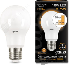 Лампа
светодиодная
Black,   цоколь - E27,   мощность - 10Вт,   световой поток - 880Лм,   цветовая температура - 2700Кцветовая температура - 3000К,  диммирование шаговое,  102502110-S,  Gauss - PULSAL.RU Лампа
светодиодная
Black,   цоколь - E27,   мощность - 10Вт,   световой поток - 880Лм,   цветовая температура - 2700Кцветовая температура - 3000К,  диммирование шаговое,  102502110-S,  Gauss - PULSAL.RU