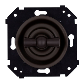 Выключатель
Шедель Бриз,   цвет - коричневый матовый,  пластмасса,  B3-202-22M,  Bironi
 - PULSAL.RU