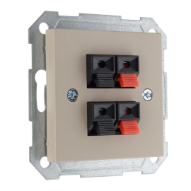 Розетка акустическая
Epsilon,  Retro Liregus,  2 пары,   цвет - кремовый матовый,  пластмасса,  IGL-4-01.R/ONC,  29-142,  LIREGUS
 - PULSAL.RU