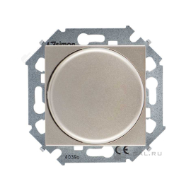 Светорегулятор (диммер), 20-500 Вт/ВА
Simon 15,  поворотно-нажимной,  с возможностью управления с 2-х мест,  лампы накаливания и галогенные 220В (R),  лампы с индукционным (обмоточным) трансформ.(L),   цвет - шампань,  пластмасса,  1591790-034,  Simon
 - PULSAL.RU