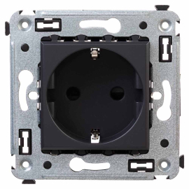 Розетка
Avanti,  со шторками,  с заземлением,  одинарная,  винтовые клеммы,   цвет - черный матовый,  пластмасса,  4412003DKC,  DKC_4412003,  DKC
 - PULSAL.RU