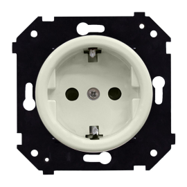 Розетка
Шедель Бриз,  без шторок,  с заземлением,  одинарная,  винтовые клеммы,   цвет - слоновая кость матовый,  пластмасса,  B3-101-211M,  Bironi
 - PULSAL.RU