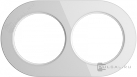 Рамка Favorit Runda
Vintage,  Retro,  2 поста,   цвет - белый,  вертикальная,  горизонтальная,  стекло,  W0025101,  a051632,  Werkel
 - PULSAL.RU