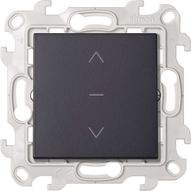 Выключатель для жалюзи 3-позиционный
Simon 24 Harmonie,  с фиксацией,  без подсветки,   цвет - графит,  пластмасса,  2420333-038,  Simon
 - PULSAL.RU