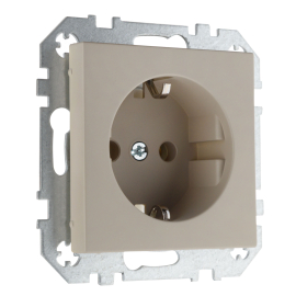 Розетка
Epsilon,  Retro Liregus,  без шторок,  с заземлением,  одинарная,  безвинтовые клеммы,   цвет - кремовый матовый,  пластмасса,  IKL16-204-01.R/ONC,  LIREGUS
 - PULSAL.RU