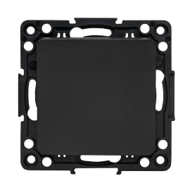 Выключатель
Стокгольм,  одноклавишный,  без подсветки,   цвет - черный,  пластмасса,  EZV10-021-20,  EKF
 - PULSAL.RU