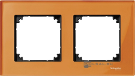 Рамка
M-Elegance,  2 поста,   цвет - кальцит,  вертикальная,  горизонтальная,  стекло,  MTN404202,  MEG404202,  Merten
 - PULSAL.RU