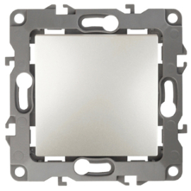 Выключатель
Эра 12,  одноклавишный,  без подсветки,   цвет - перламутр,  пластмасса,  Б0019275,  12-1001-15,  ЭРА
 - PULSAL.RU