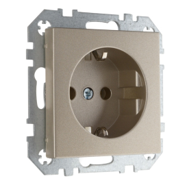 Розетка
Epsilon,  Retro Liregus,  без шторок,  с заземлением,  одинарная,  безвинтовые клеммы,   цвет - шампань,  пластмасса,  IKL16-204-01.E/Ch,  LIREGUS
 - PULSAL.RU