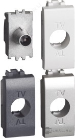 Розетка одиночная
LivingLight,  LivingLight AIR,  телевизионная (TV),  одинарная,   цвет - антрацит, алюминий, белый,  пластмасса,  LN4202D,  BTicino
 - PULSAL.RU