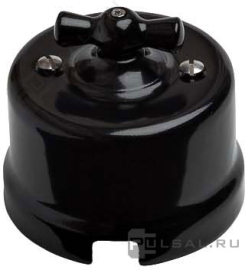 Переключатель перекрестный
Лизетта,   цвет - черный,  фарфор / керамика,  B1-203-03,  Bironi
 - PULSAL.RU