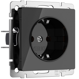 Розетка
Alumax,  Split,  Slab,  Senso,  Baguette,  Acrylic,  Platinum,  Elite,  Snabb,  Stream,  Flock,  Stark,  Fiore,  Favorit,  Diamant,  Aluminium,  Antik,  Metallic,  со шторками,  с заземлением,  одинарная,  винтовые клеммы,   цвет - черный акрил,  пластмасса,  W1171148,  a064042,  Werkel
 - PULSAL.RU