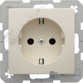 Розетка
S.1,  без шторок,  с заземлением,  одинарная,  безвинтовые клеммы,   цвет - бежевый глянцевый,  пластмасса,  47438982,  4743 89 82,  Berker
 - PULSAL.RU