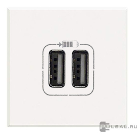 Розетка USB, 1.5А
Axolute,  Axolute AIR,  USB type-A 5V,  двойная,   цвет - белый,  пластмасса,  HD4285C2,  BTicino
 - PULSAL.RU