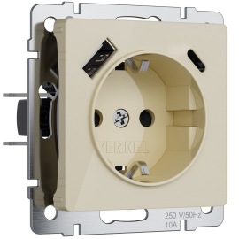 Розетка USB A+C, 3.0А с электрической розеткой
Alumax,  Split,  Slab,  Senso,  Baguette,  Acrylic,  Platinum,  Elite,  Snabb,  Stream,  Flock,  Stark,  Fiore,  Favorit,  Diamant,  Aluminium,  Antik,  Metallic,  USB type-C 5V,  USB type-A 5V,  двойная,   цвет - айвори акрил,  пластмасса,  W1171743,  a064131,  Werkel
 - PULSAL.RU