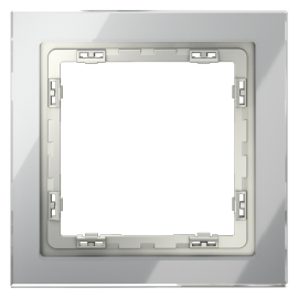 Рамкa
S70,  1 пост,   цвет - сталь стекло,  вертикальная,  горизонтальная,  стекло,  VLS110105,  Voltum
 - PULSAL.RU