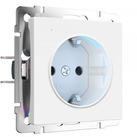 Розетка с подсветкой
Alumax,  Split,  Slab,  Senso,  Baguette,  Acrylic,  Platinum,  Elite,  Snabb,  Stream,  Flock,  Stark,  Fiore,  Favorit,  Diamant,  Aluminium,  Antik,  Metallic,  без шторок,  с заземлением,  одинарная,  винтовые клеммы,   цвет - белый матовый,  пластмасса,  W1171461,  a069612,  Werkel
 - PULSAL.RU