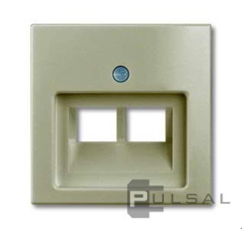 Центральная плата
Basic 55,  двойная,   цвет - шампань,  пластмасса,  1803-02-93-507,  2CKA001753A0203,  ABB
 - PULSAL.RU