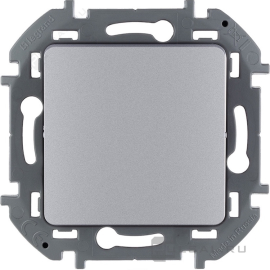 Кнопка П.К.
Inspiria,  одноклавишный,   цвет - алюминий,  пластмасса,  673692,  6 736 92,  Legrand
 - PULSAL.RU