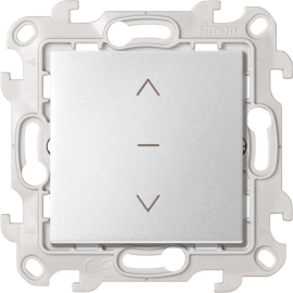 Выключатель для жалюзи 3-позиционный
Simon 24 Harmonie,  с фиксацией,  без подсветки,   цвет - алюминий,  пластмасса,  2420333-033,  Simon
 - PULSAL.RU