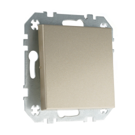 Выключатель
Epsilon,  Retro Liregus,  одноклавишный,  без подсветки,  с возможностью подсветки,   цвет - шампань,  пластмасса,  IJ1.10-203-01.E/Ch,  LIREGUS
 - PULSAL.RU