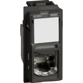 Розетка компьютерная RJ45 Cat.6 (UTP)
Living Now,  одинарная,   цвет - черный,  KG4279C6,  BTicino
 - PULSAL.RU