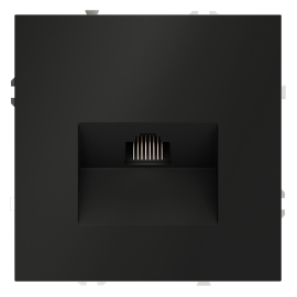 Розетка компьютерная RJ45 Cat.6 (UTP)
S70,  одинарная,   цвет - черный матовый,  пластмасса,  VLS060108,  Voltum
 - PULSAL.RU