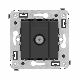 Розетка оконечная
Avanti,  телевизионная (TV),  одинарная,   цвет - черный матовый,  пластмасса,  4412523DKC,  DKC_4412523,  DKC
 - PULSAL.RU